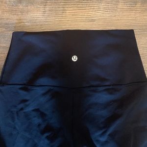 Black high waisted lululemon legging size 2